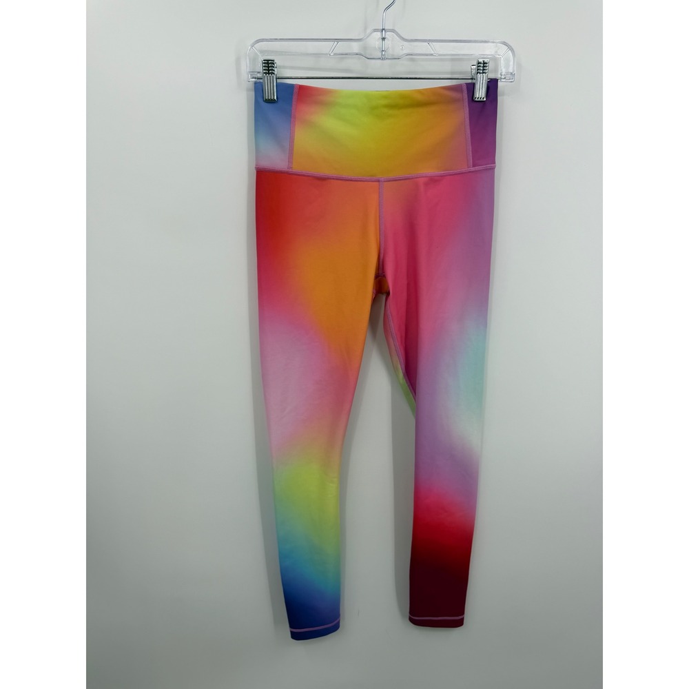 Athleta Love Proudly 7/8 Tight Womens XS Rainbow Ombre High Rise Leggings 566834